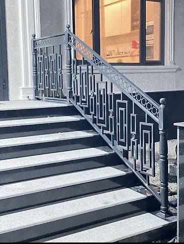 Лестницы-трансформеры: Изготовление перил Материал: Металл, Наружные, Покрытие: Оцинковка — 5