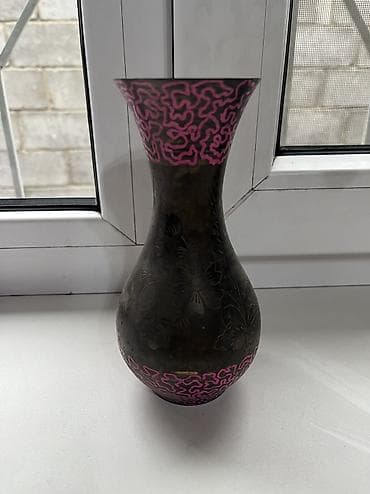 ваза для уветов: Ваза декоративная (Handmade in India) Настольное декоративное — 1