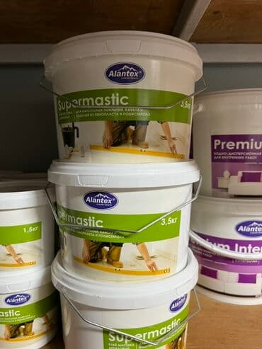 Мастика Alantex Supermastic в белых пластиковых ведрах с металлической