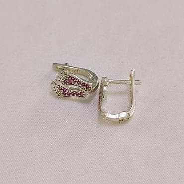 детские серебряные сережки: Серьги Детские "Ножки" Серебро 925 пробы Есть доставка по городу и — 2