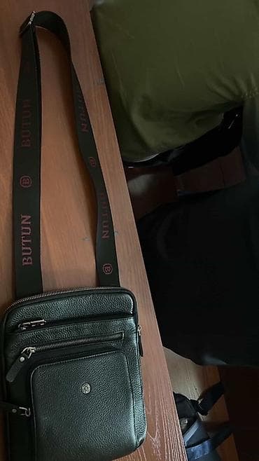 Сумка через плечо BUTUN - Материал: натуральная зернистая кожа — 1