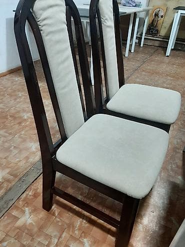 столы и стулья в гостиную: Кухонный стол и стул, цвет - Белый — 4