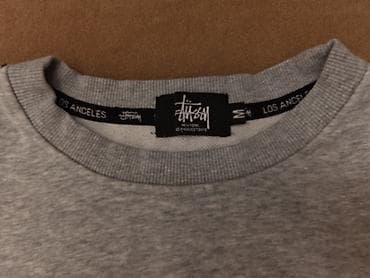 футболка stussy: Толстовка Stussy M - Классический крой без капюшона, круглая — 3
