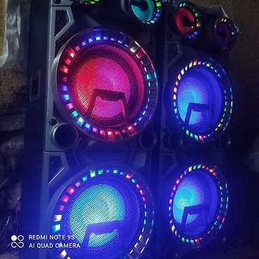 Портативная акустическая система с подсветкой RGB - Двухблочная — 1