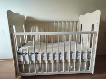 Детская кровать, до 3 лет, три положения ложа, ящик для хранения