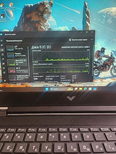 сумку для ноутбука и документов: Ноутбук, HP, 16 ГБ ОЗУ, AMD Ryzen 7, 15.6 ", Новый, Игровой, память NVMe SSD — 9