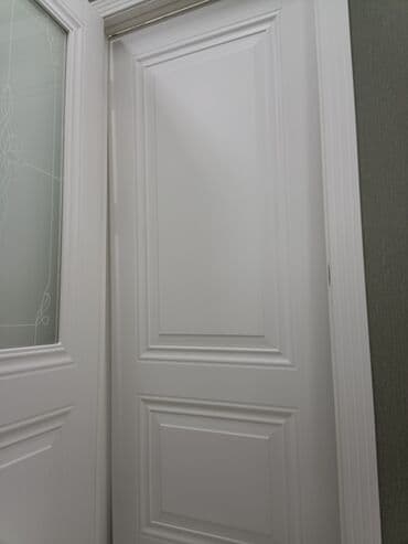 двери мешкомнатный: Межкомнатная дверь со стеклом, МДФ, Окрашенная, Российская, цвет - Белый, 2000 * x 60 см, Новый — 4