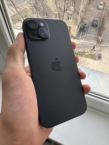 xr 64: IPhone 15, Б/у, 256 ГБ, Черный, 75 % — 2