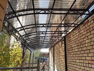 деревянные навесы из поликарбоната: Навес, Арочный, Металл, Поликарбонат — 10