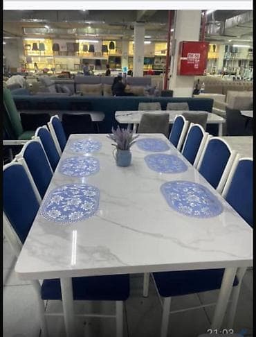 Оңдоп-түзөө жана курулуш: Ашкана үстөлү жана отургуч, түсү - Ак — 3