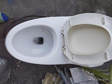 ош унитаз: Унитаз Напольный, Б/у, Материал: Фарфор — 3