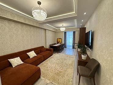 3 комнаты, 93 м², Асанбай мкр Элитка, 3 этаж, Дизайнерский ремонт