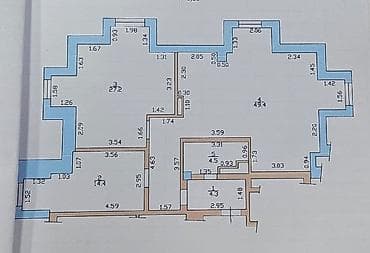 open space: 3 комнаты, 99 м², Индивидуалка, 10 этаж — 4