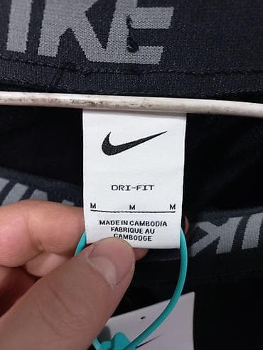 найк штаны: Спортивные брюки Nike, черные - Классический зауженный крой — 5