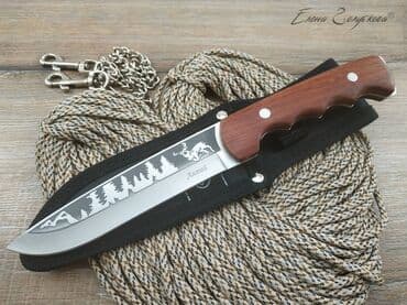 прибор ночного видения для охоты бу: Нож "Алтай" разделочный, сталь 65Х13, рукоять дерево Характеристики — 5