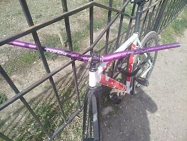 я ищу велосипед: Фиолетовый руль для велосипеда LONJE на фикс - Материал: алюминий — 1