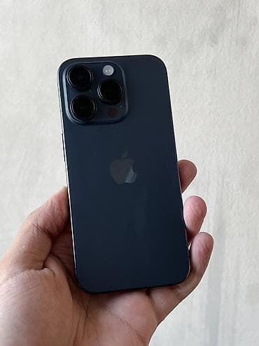 redmi a4: IPhone 15 Pro, Б/у, 256 ГБ, Blue Titanium, Чехол, 85 % — 1