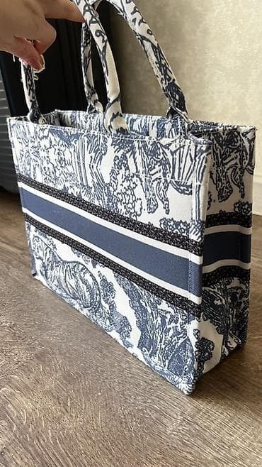 Сумки: Сумка-тоут Christian Dior Book Tote Toile de Jouy . Новая! Не — 2