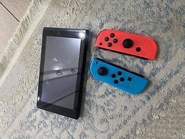 Nintendo Switch: Nintendo Switch (модель HAC-001(-01)) с неоновыми Joy‑Con: красный и — 1