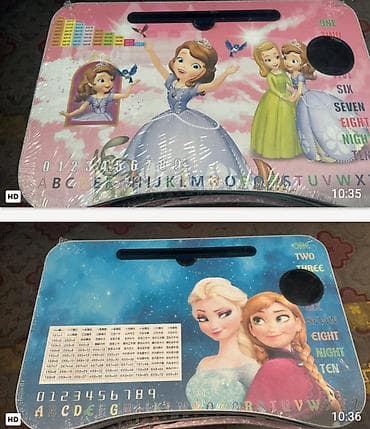 Детский складной столик-лоток для занятий и творчества. - Яркие lalafo.kg да Детский складной столик-лоток для занятий и творчества. - Яркие