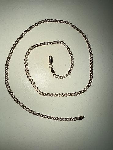 Жеке буюмдар: Золотая цепочка, плетение «ланцгард/витая верёвка». - Цвет: жёлтое — 1