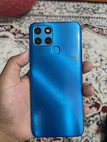 infinix hot 12: Infinix Smart 6, Б/у, 32 ГБ, цвет - Синий, 2 SIM — 1