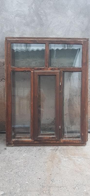 купить письменный стол в бишкеке: Готовое деревянное окно, Тип окна: Стандартные, Декоративные особенности: Фрамуга, Без установки, Без рассрочки — 3