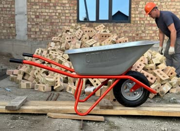 работу охрана: Садово-строительная тачка и тележка, Стальная, Одноколесная, Новый, В розницу — 2