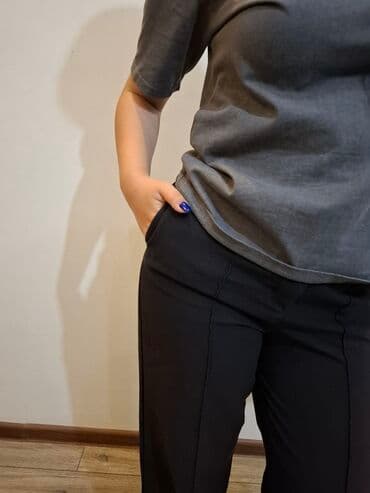 Брюки Классические, Осень-весна, Б/у, 3XL