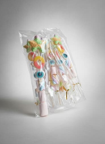 Набор сладких шпажек из мармелада и зефира,оптовая сумма от 50шт -