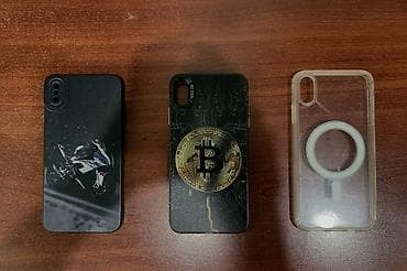 Набор чехлов для iPhone X / XS (5.8") - Чехол 1: матовый черный с