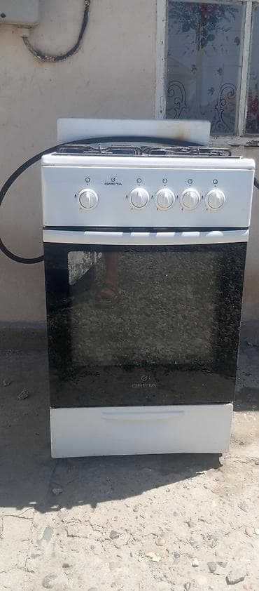 Газовая плита GRETA, полноразмерная, 4 конфорки. Основные — 4