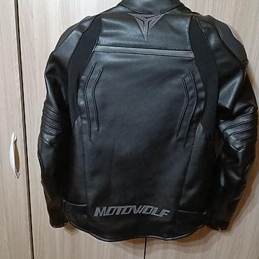 Куртки: Продаю НОВУЮ кожаную мотокуртку MotoWolf. Защита плеч, локтей и спины — 3