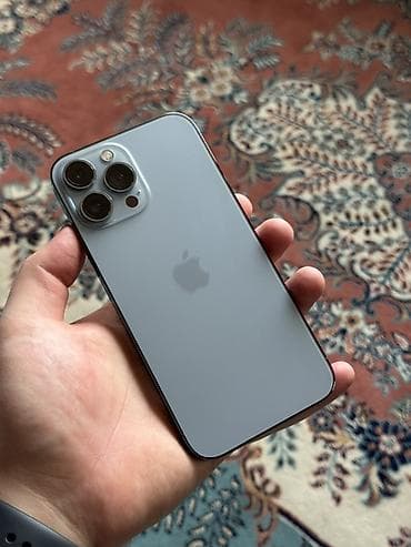 Poco: IPhone 13 Pro Max, Колдонулган, 128 ГБ, Sierra Blue, Коргоочу айнек, Каптама, Кабель, 92 % — 1