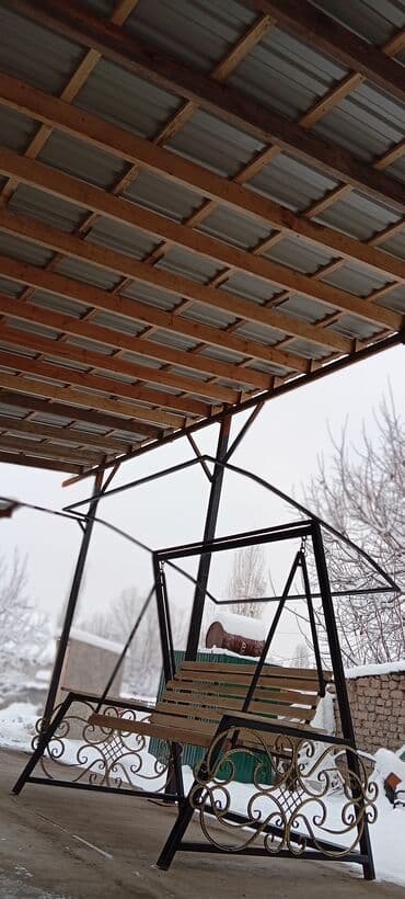 раковина с тумбой и зеркалом в ванную бишкек: Садовые качели Со спинкой, С крышей — 3