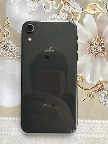 холоденик бу: IPhone Xr, Б/у, 64 ГБ, Черный, Чехол, 78 % — 2