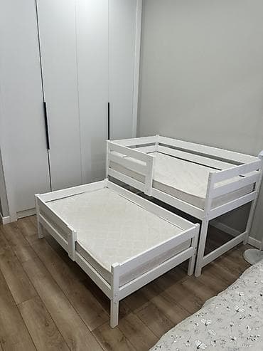 Детская кровать трансформер, Б/у, Другой тип, цвет - Белый