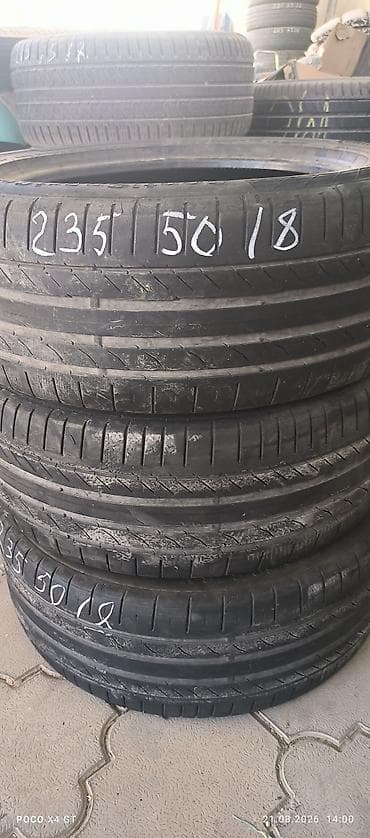 225 35 18: Шины 235 / 50 / R 18, Лето, Б/у, Комплект, Легковые, Германия, Continental — 1