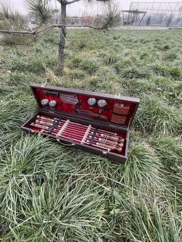 3 очок: Набор без лишних предметов Нож сталь 65х13 Тяпка 6 шампуров — 1