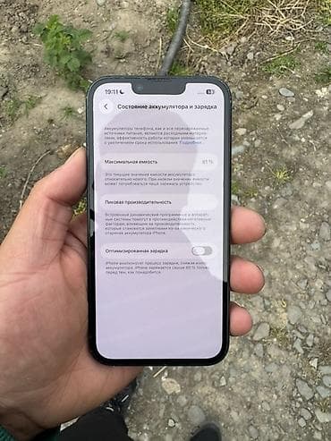 17 про мах: IPhone 14, Б/у, 256 ГБ, Черный, Чехол, 81 % — 2