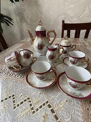 тарелки мадонна: Сервиз кофейный Мадонна редчайший роскошный, из тончайшего — 3