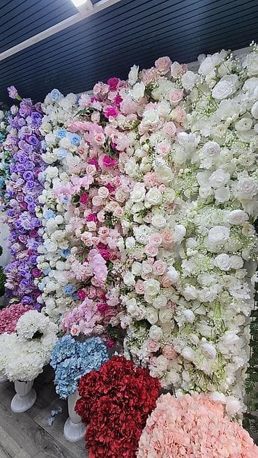 пластиковые цветы: Декоративные панели и композиции из искусственных цветов - Плотные — 1