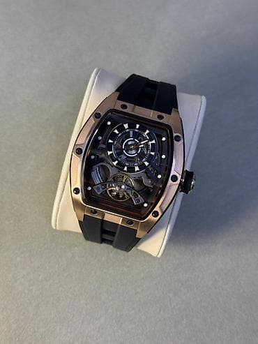 smart sensor: Часы в корпусе бочкообразной формы с открытым скелетонизированным — 6