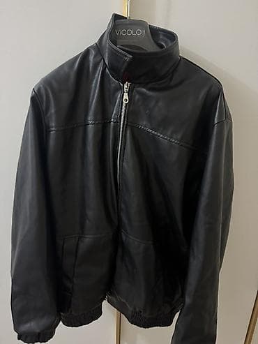 Бомбер, Осень-весна, Натуральная кожа, M