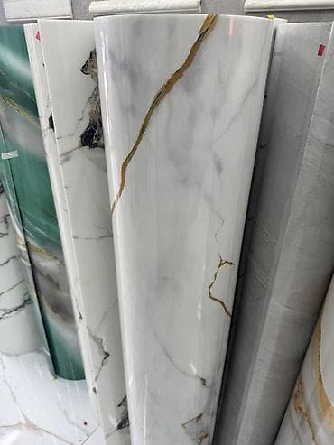 Самоклеящийся гибкий мрамор - Размеры полотна: ширина 120 см, длина at lalafo.kg Самоклеящийся гибкий мрамор - Размеры полотна: ширина 120 см, длина