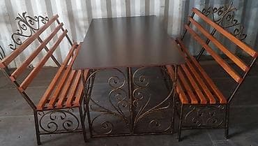 кованый стол: Скамейка — 2