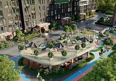3: 3 комнаты, 137 м², ул. Чынгыз Айтматова Элитка, 12 этаж, ПСО (под самоотделку) — 3