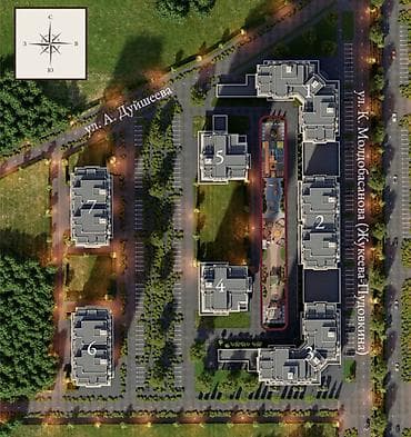 квартира 110 квартал: 3 комнаты, 129 м², Элитка, 10 этаж, Готовая ПСО (под самоотделку) — 4