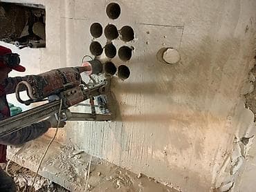 Алмазное бурение и резка бетона Профессиональные работы по бетону at lalafo.kg Алмазное бурение и резка бетона Профессиональные работы по бетону