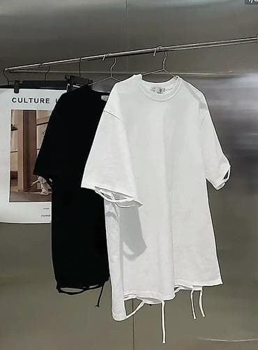 nike tech fleese: Футболка унисекс с декоративными разрезами и шнурами - Свободный — 3